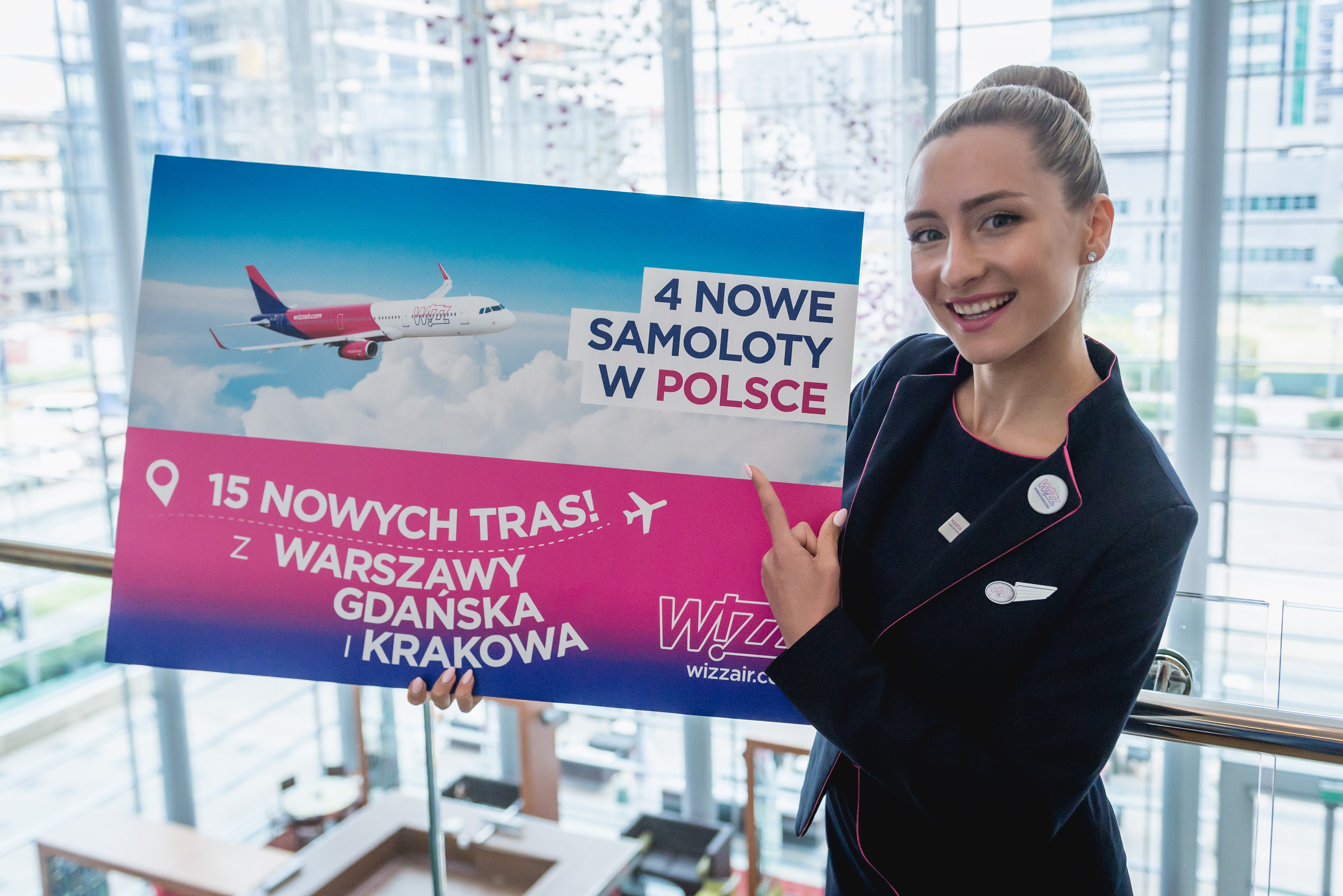 MASSIVE GROWTH IN THE BIGGEST MARKET OF WIZZ AIR<br> WIZZ AIR EXPANDS IN KRAKOW, GDANSK AND WARSAW<br>  4 BASED AIRCRAFT, 15 NEW ROUTES