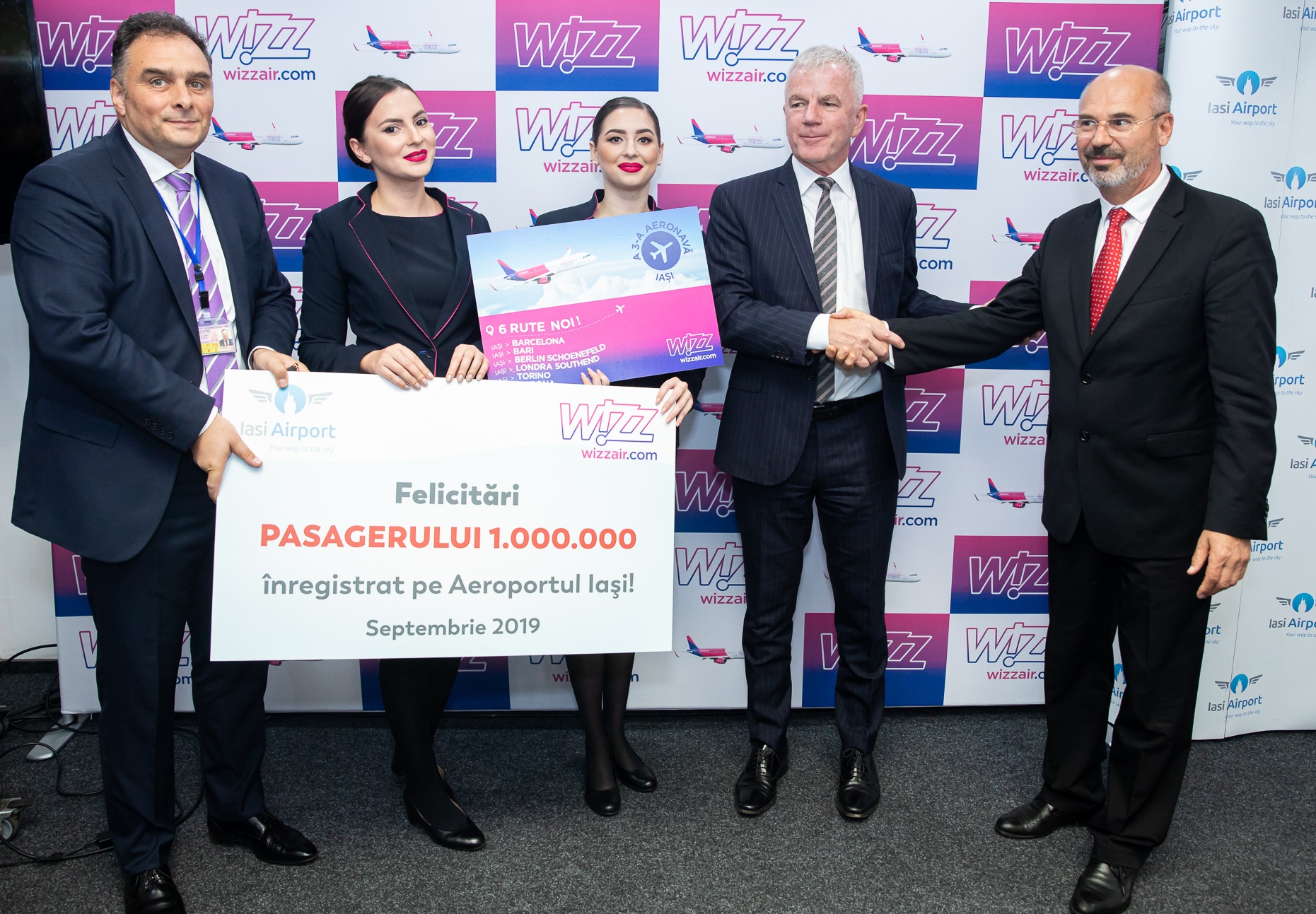 WIZZ AIR EXPANDS ITS CAPACITY IN IASI BY 33%<br> NEW BASED AIRCRAFT AND 6 NEW ROUTES 